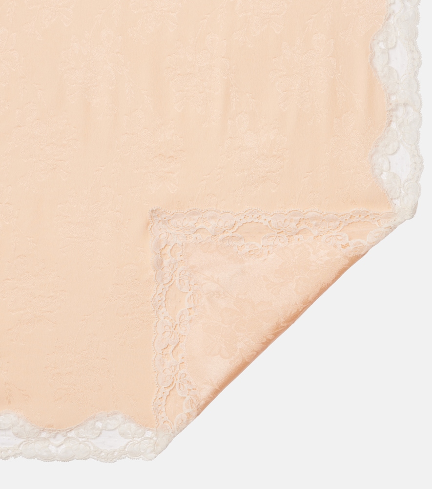  Chloe Chloe Embellished Lace-trimmed Silk Jacquard Scarf 