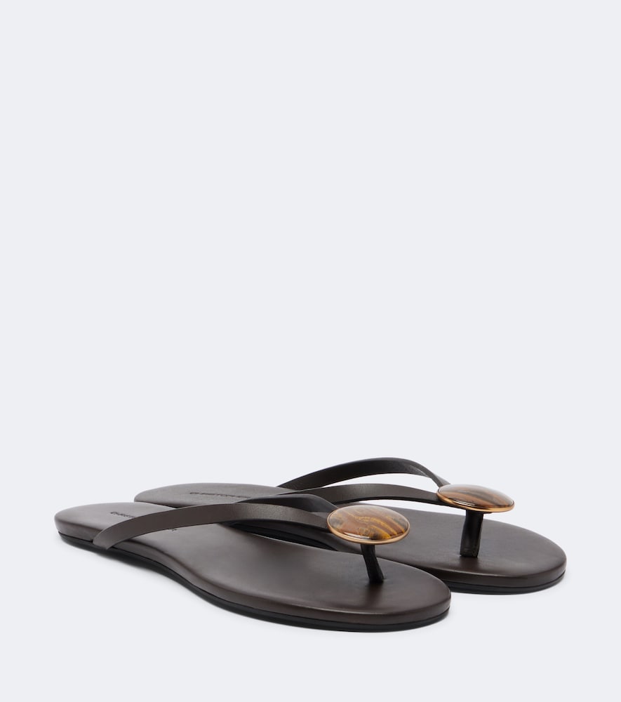 Christopher Esber Tongs Aura Quartz en cuir