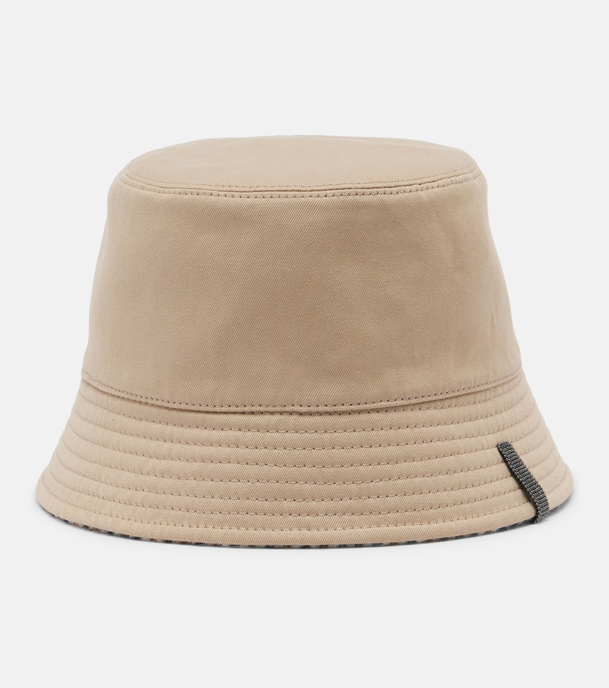 BRUNELLO CUCINELLI Brunello Cucinelli Monili cotton and linen bucket hat　Brunello Cucinelli Monili コットンとリネンのバケットハット