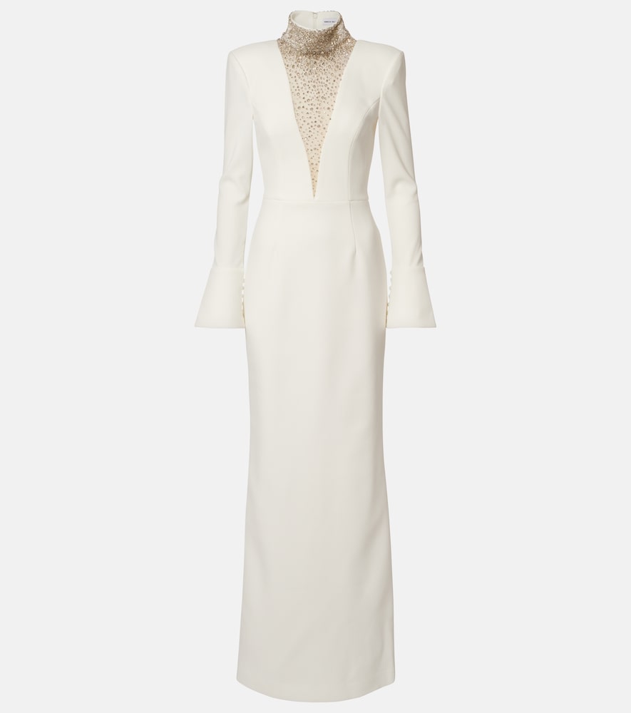 Rebecca Vallance Bridal Melva embellished crêpe gown