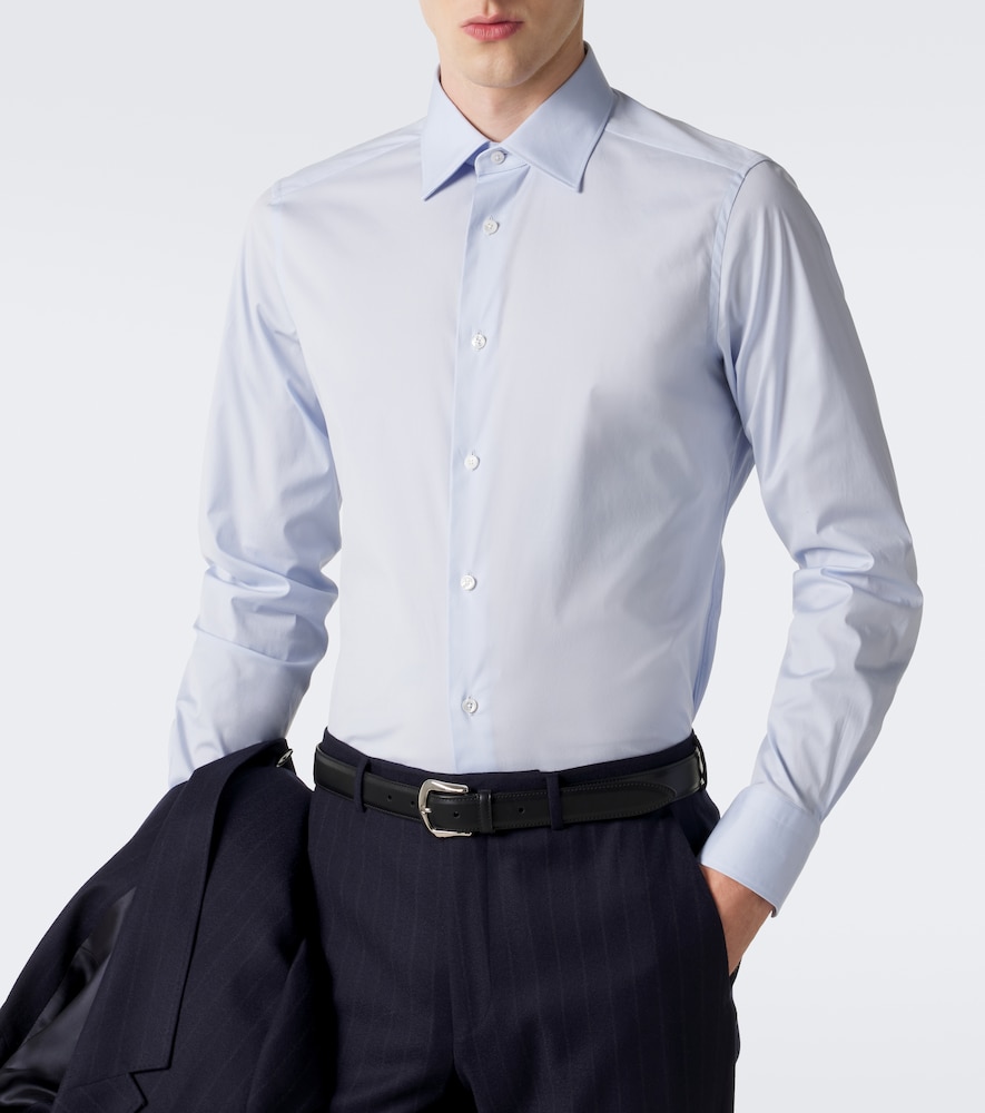 Cotton-Blend Poplin Shirt