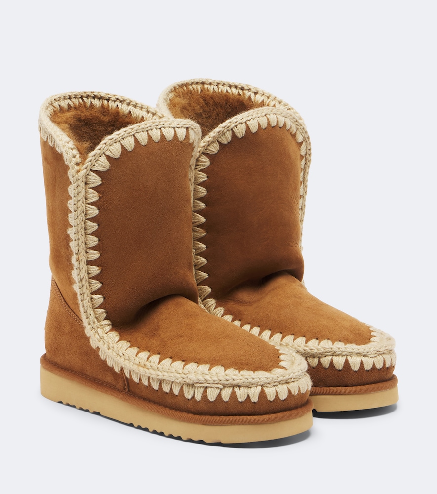 Stiefel 24 aus Veloursleder mit Shearling