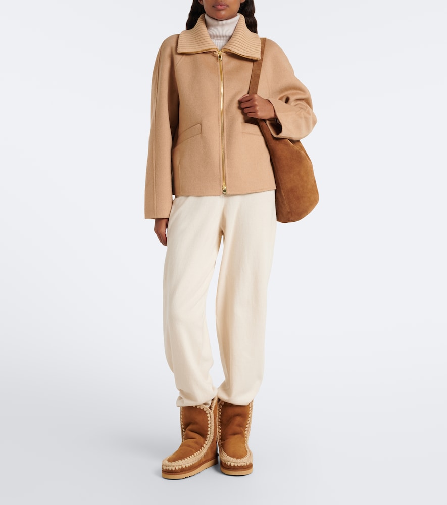 24 Shearling-Lined Suede Mid-Calf Boots