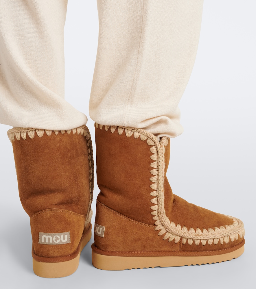 24 Shearling-Lined Suede Mid-Calf Boots