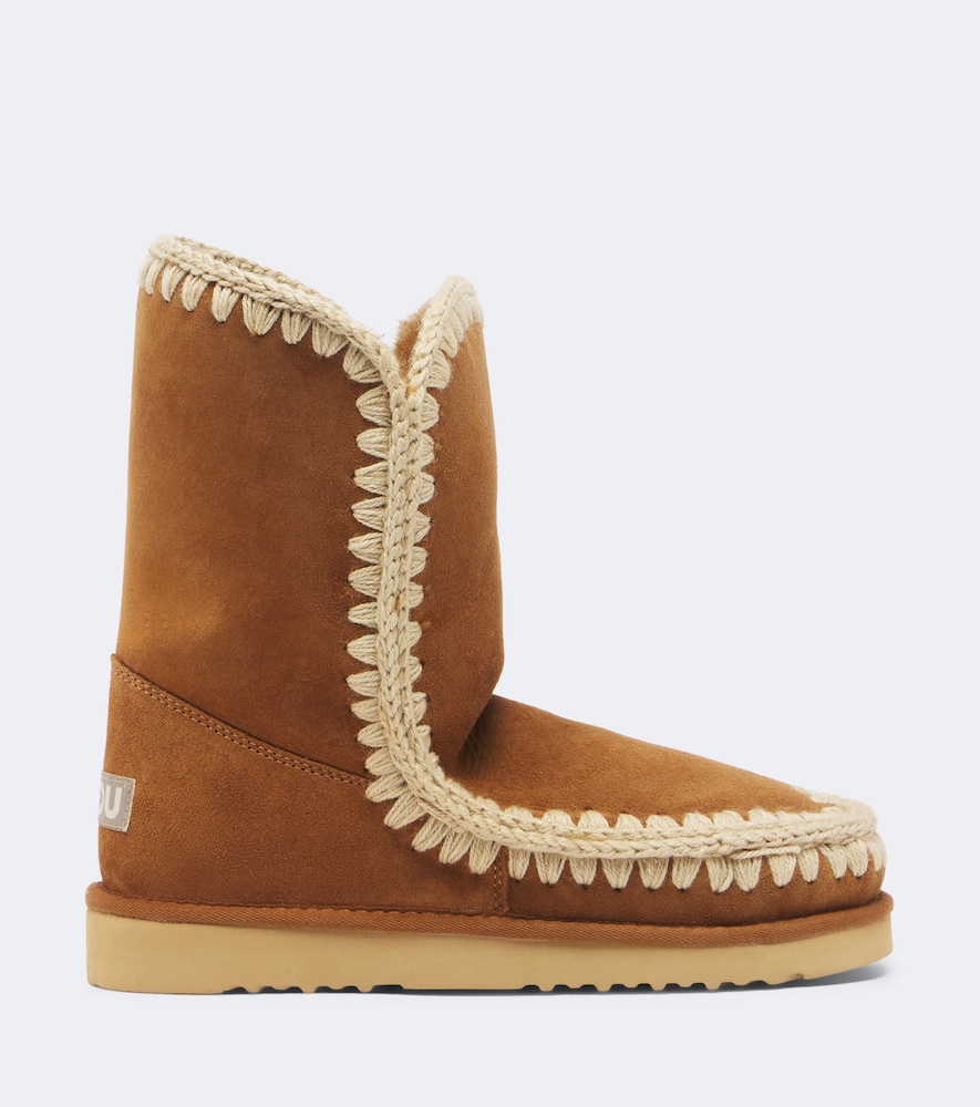 24 Shearling-Lined Suede Mid-Calf Boots