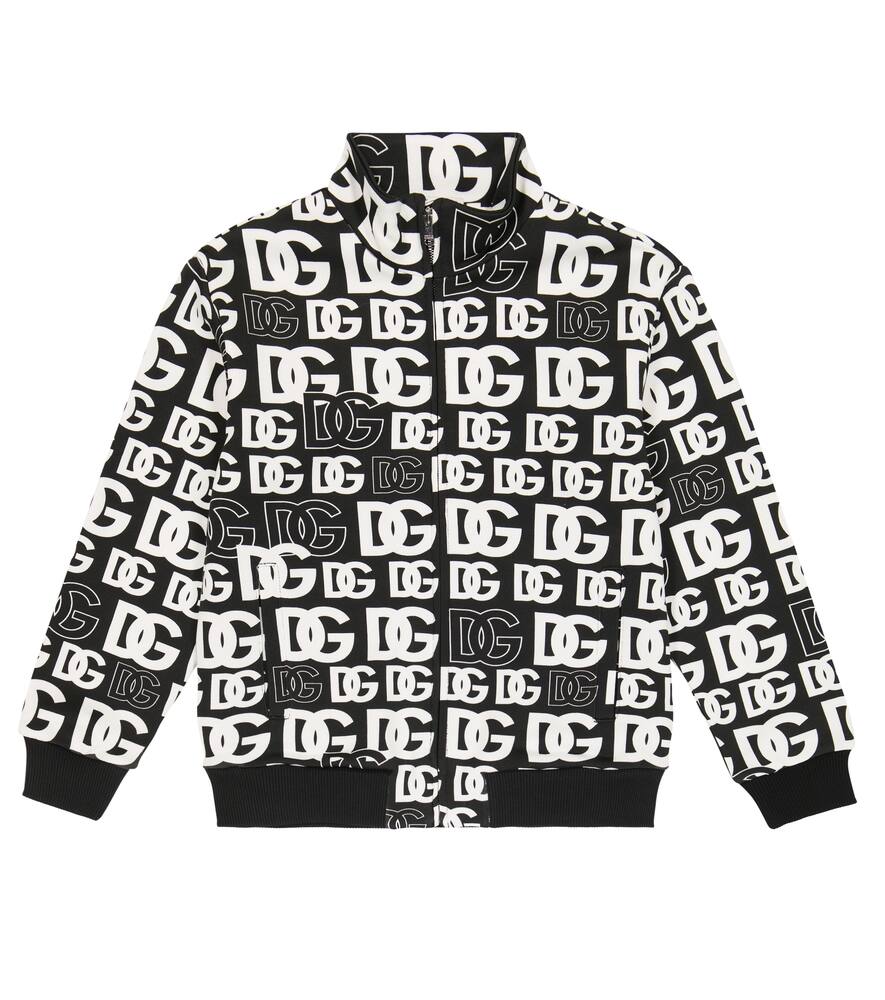 Dolce & Gabbana Kids Logo cotton track jacket