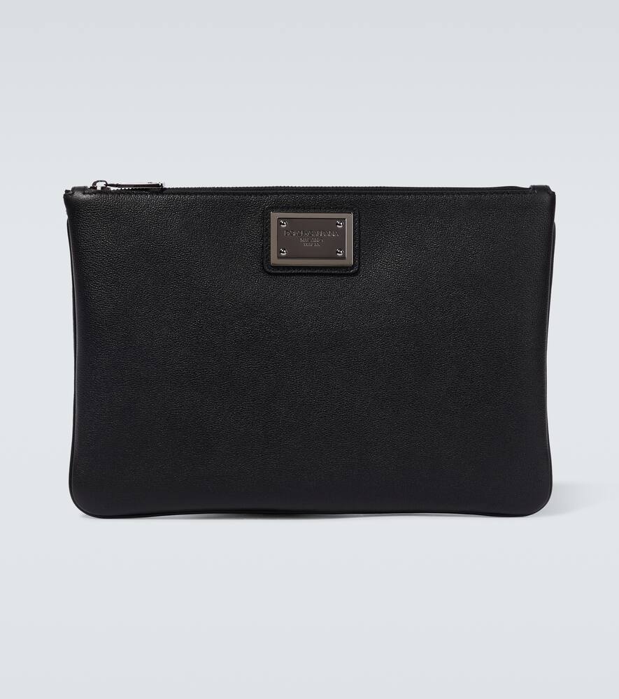 Dolce & Gabbana Logo leather pouch