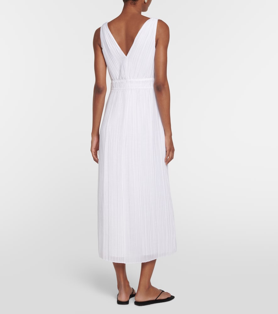 open lace back dress Vince Lotus V-Neck Pleated Slip Dress Warm Sand LG at Amazon Women's  Clothing store main image 1