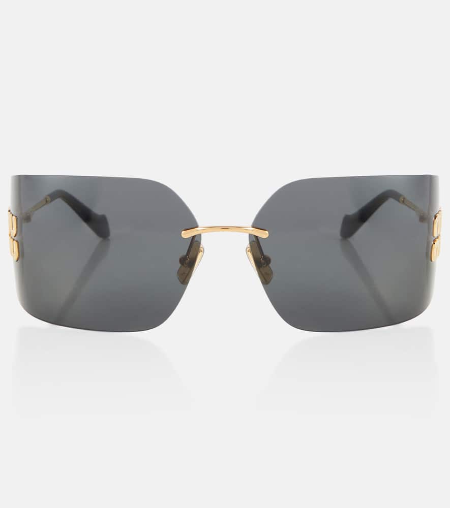 Miu Miu Logo rectangular sunglasses