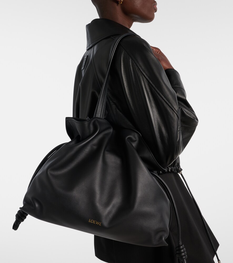 Loewe Flamenco Large leather clutch