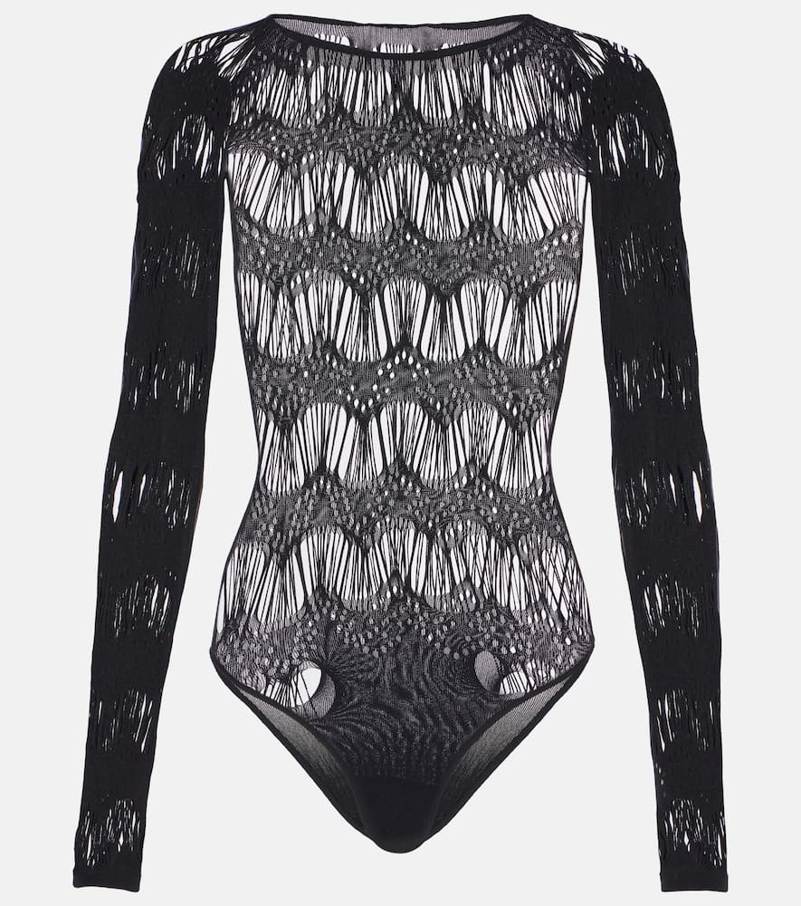 Open-knit bodysuit