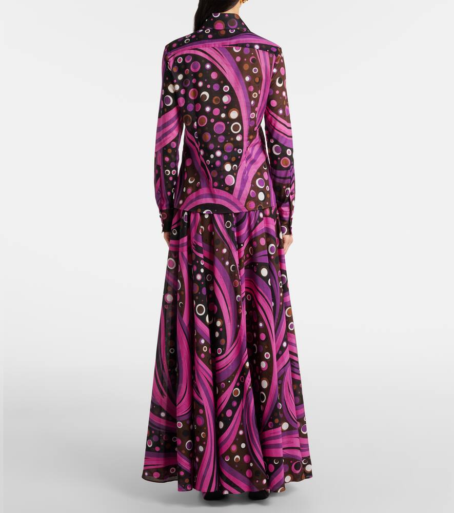 Pucci Fontane Cotton Muslin Shirt In Pink