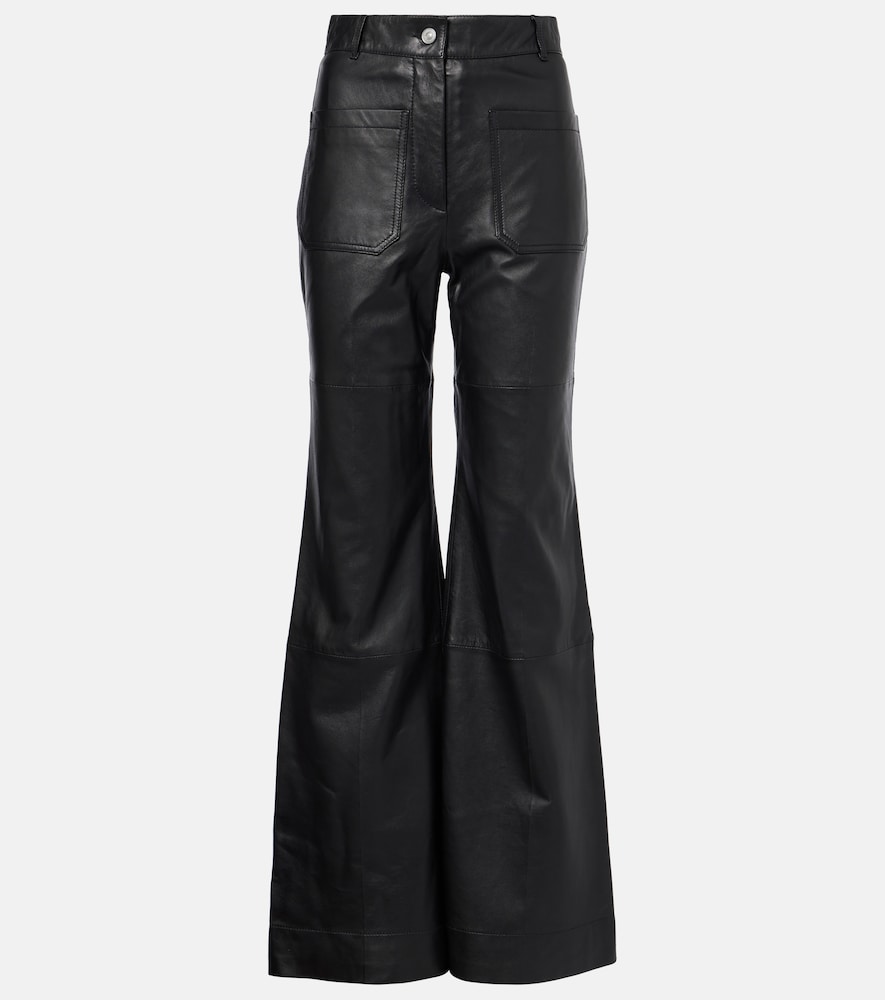 Victoria Beckham Pantalon bootcut en cuir Alina 805 €