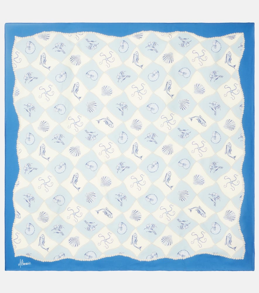 Alémais Pia printed silk scarf