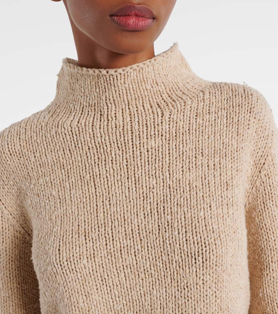 The Row Jyoko Cotton Sweater In Beige