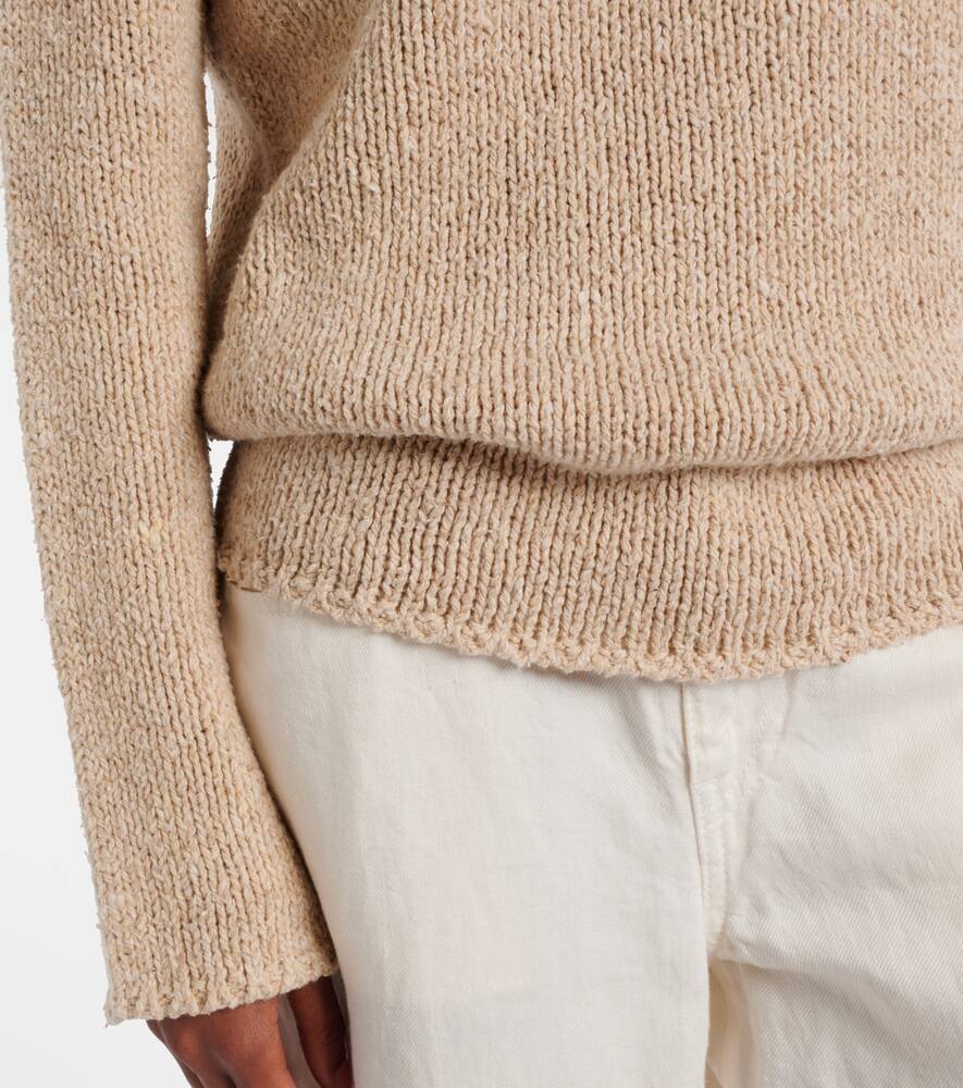The Row Jyoko Cotton Sweater In Beige