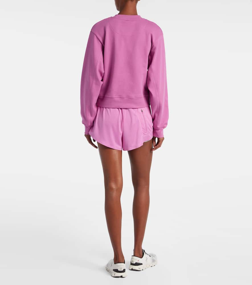 Adidas By Stella Mccartney Logo Cotton Sweatshirt In Pink