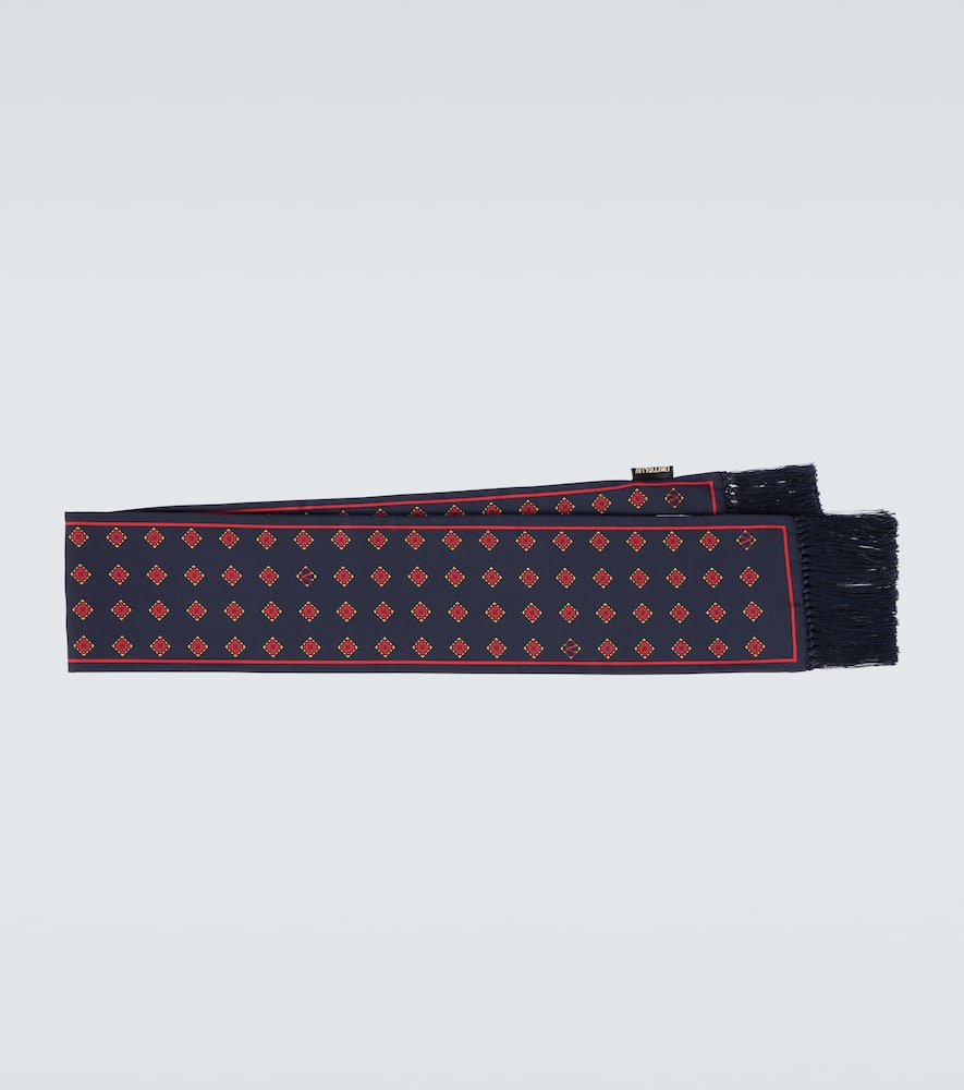 Pinted silk scarf