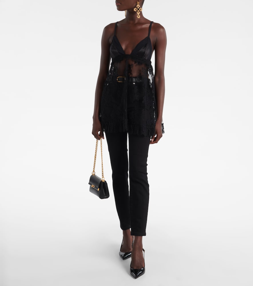  Dolce&gabbana Dolce&gabbana Floral Lace Top 