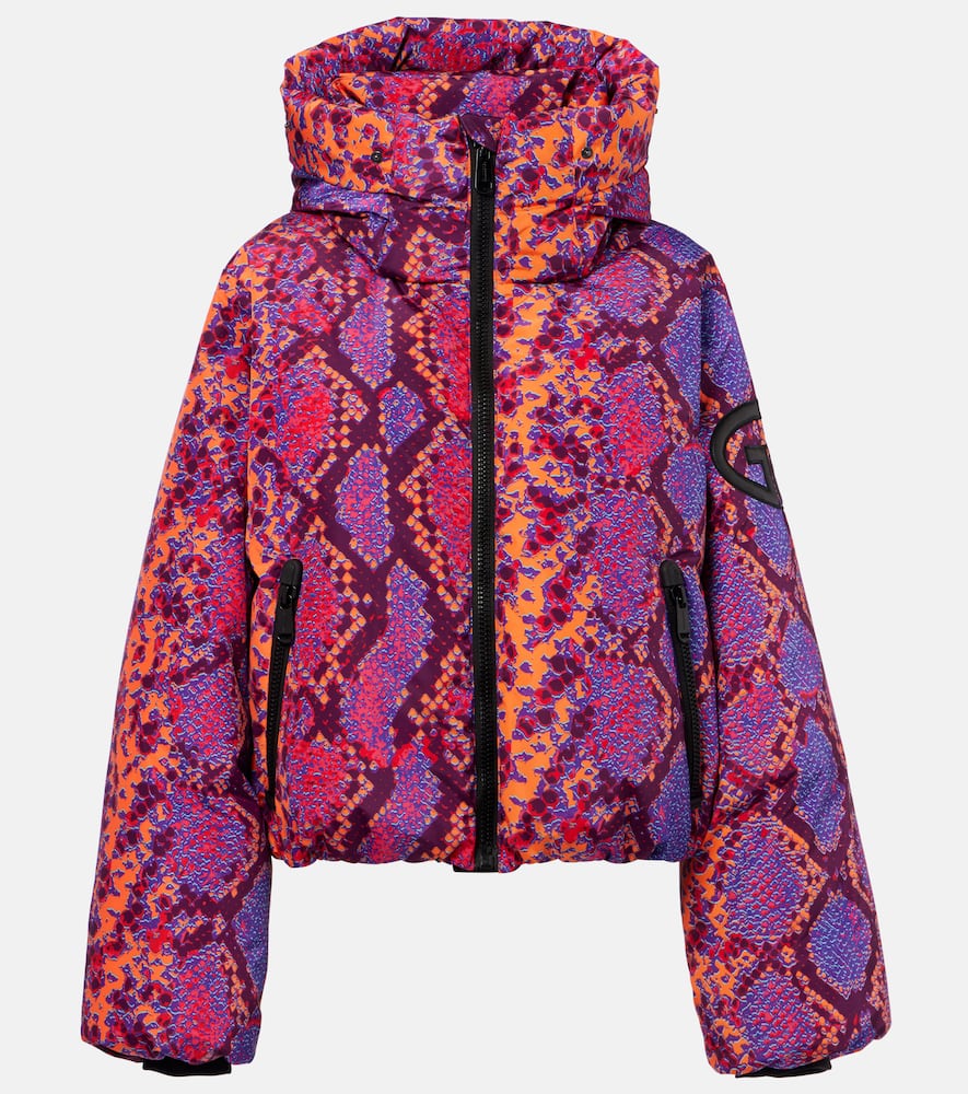 Goldbergh Lucinda Animal-print Down Ski Jacket In Multi