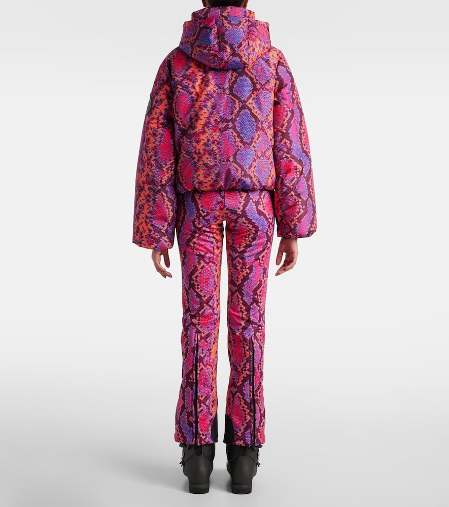 Goldbergh Lucinda Animal-print Down Ski Jacket In Multi