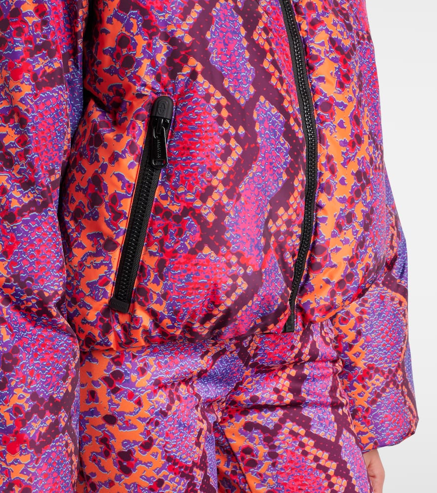 Goldbergh Lucinda Animal-print Down Ski Jacket In Multi