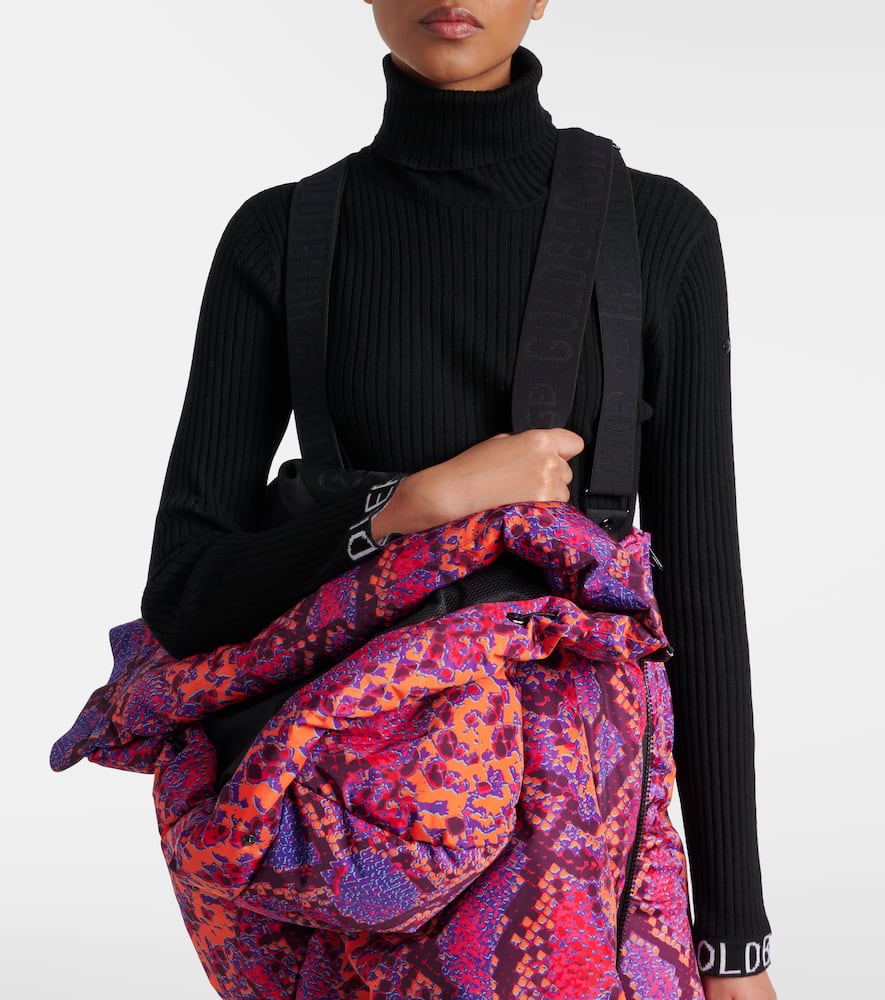 Goldbergh Lucinda Animal-print Down Ski Jacket In Multi