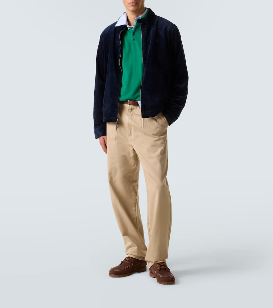Polo Ralph Lauren Cotton Corduroy Blouson In Blue