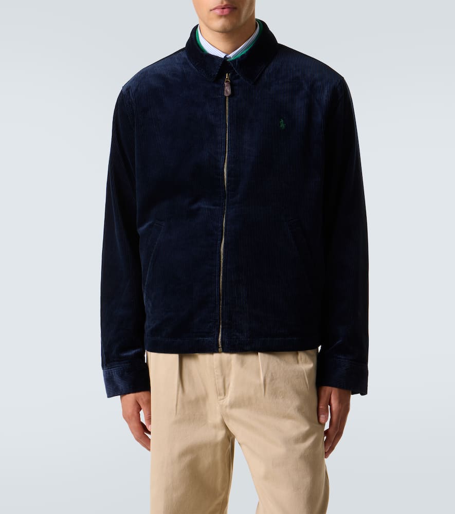 Polo Ralph Lauren Cotton Corduroy Blouson In Blue