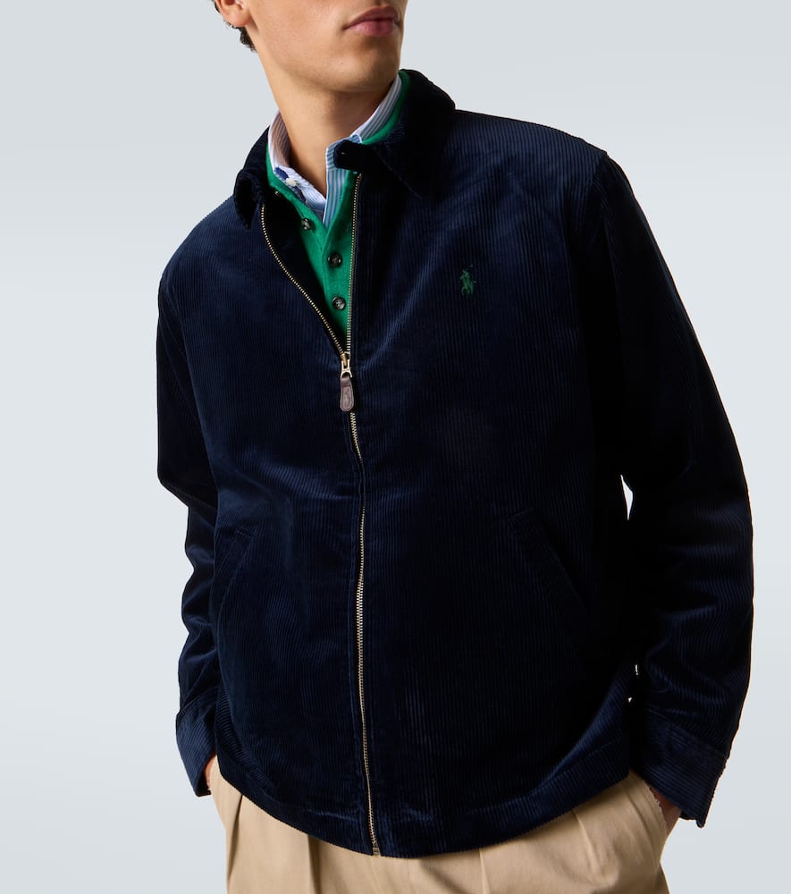 Polo Ralph Lauren Cotton Corduroy Blouson In Blue