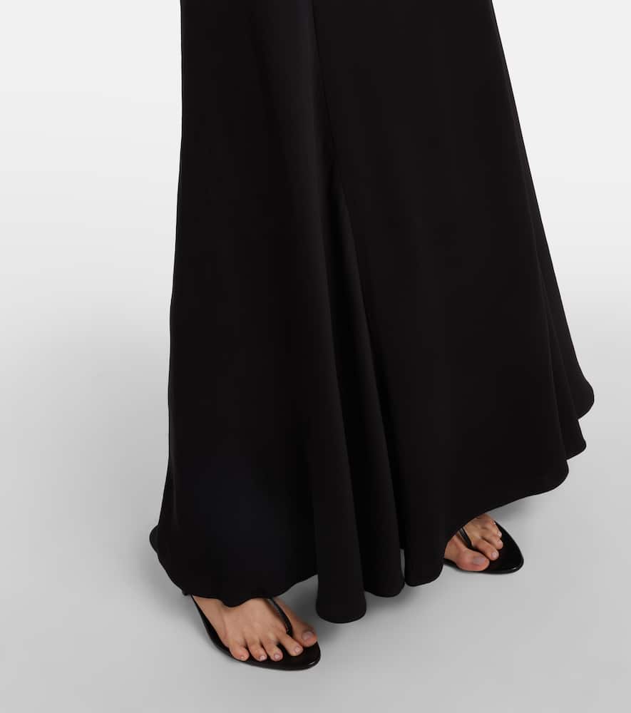 Christopher Esber Uma Semi-sheer Maxi Dress In Black