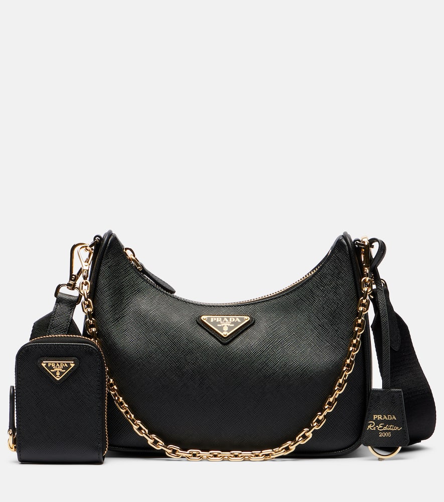 Prada 2005 Re-edition Saffiano Leather Shoulder Bag
