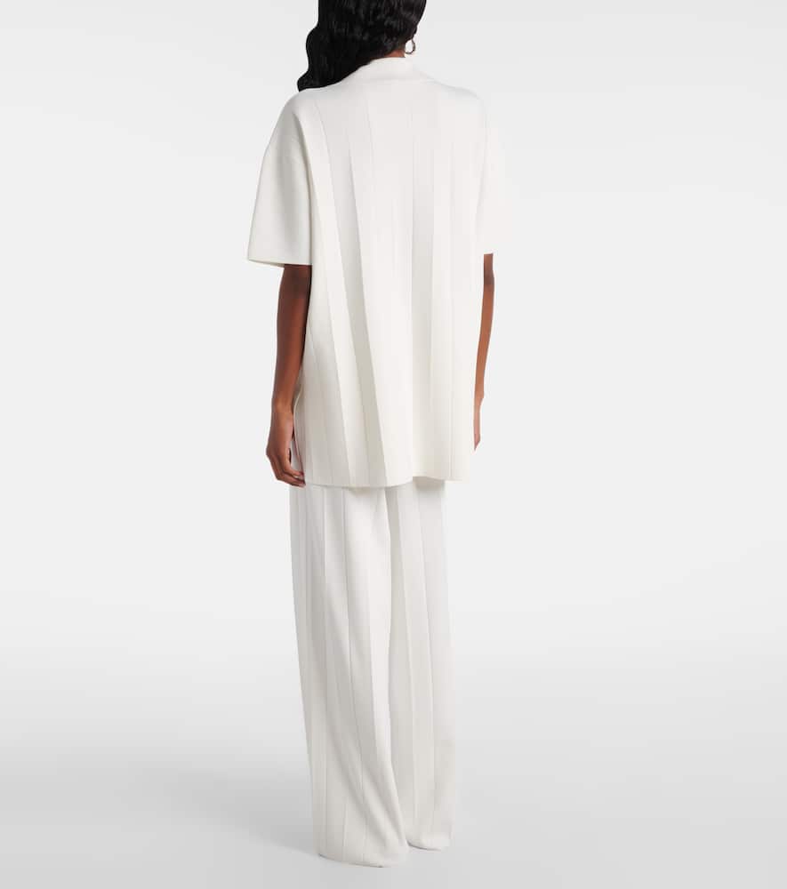 Max Mara Poltava Crêpe Top In White