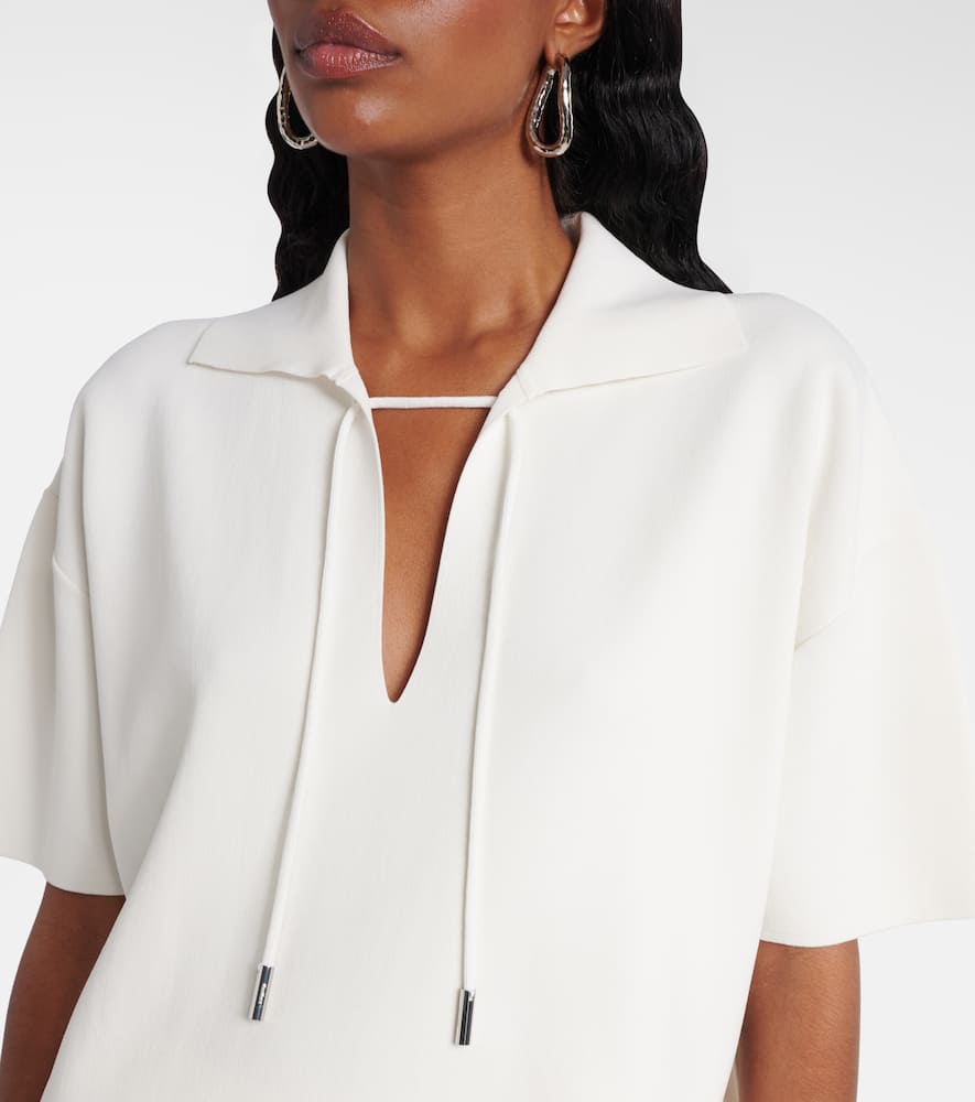 Max Mara Poltava Crêpe Top In White