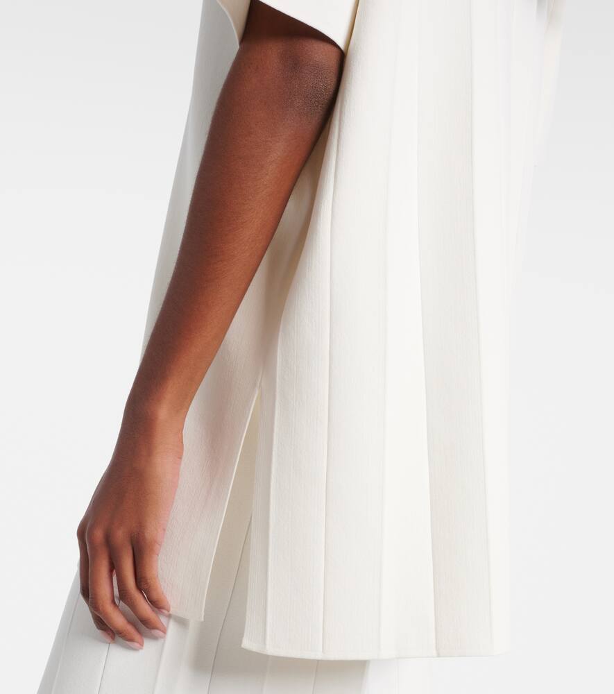 Max Mara Poltava Crêpe Top In White