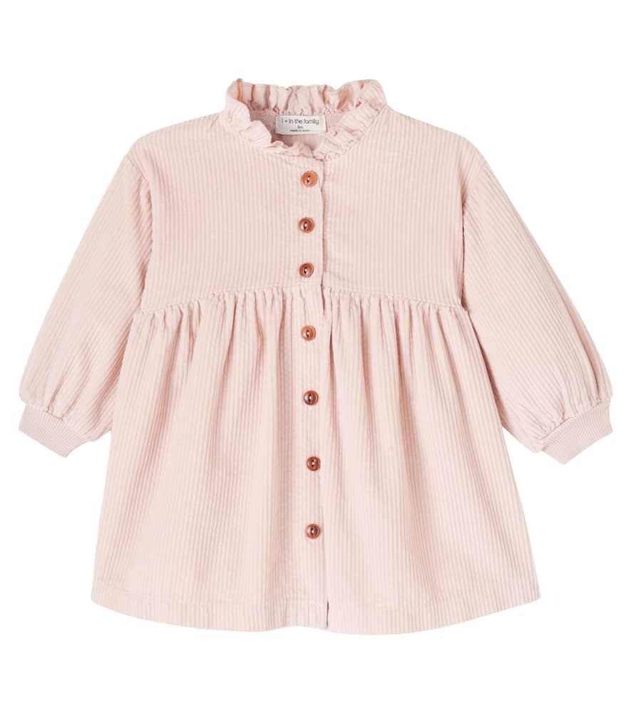 1+ In The Family Baby Nathalie Cotton Corduroy Dress In Pink