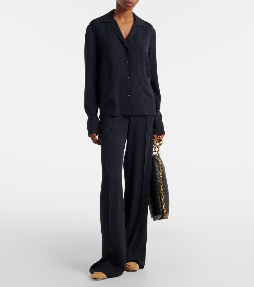 Gucci GG mid-rise wide-leg pants