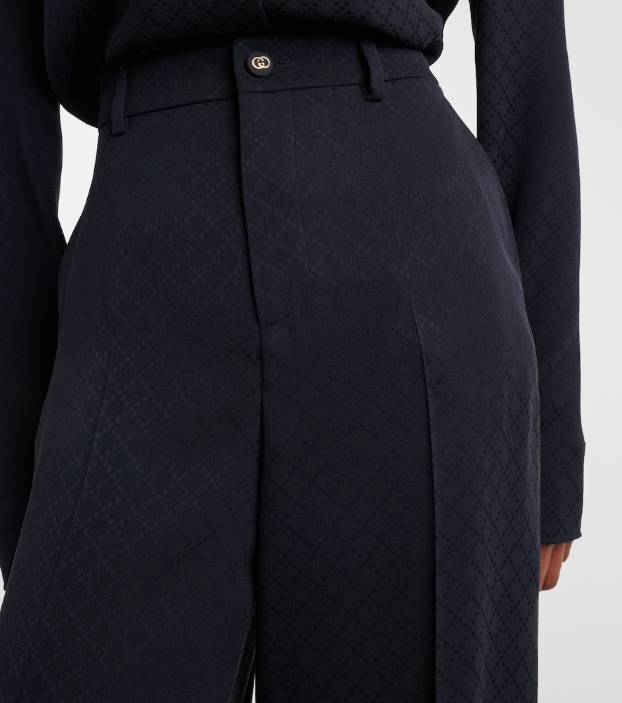  Gucci Gucci Weite Mid-rise-hose Gg 
