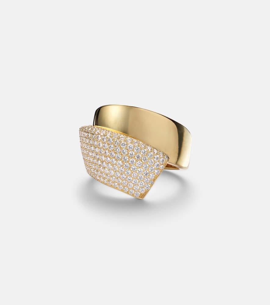 Engelbert Divino 18kt Gold Ring With Diamonds In Gold