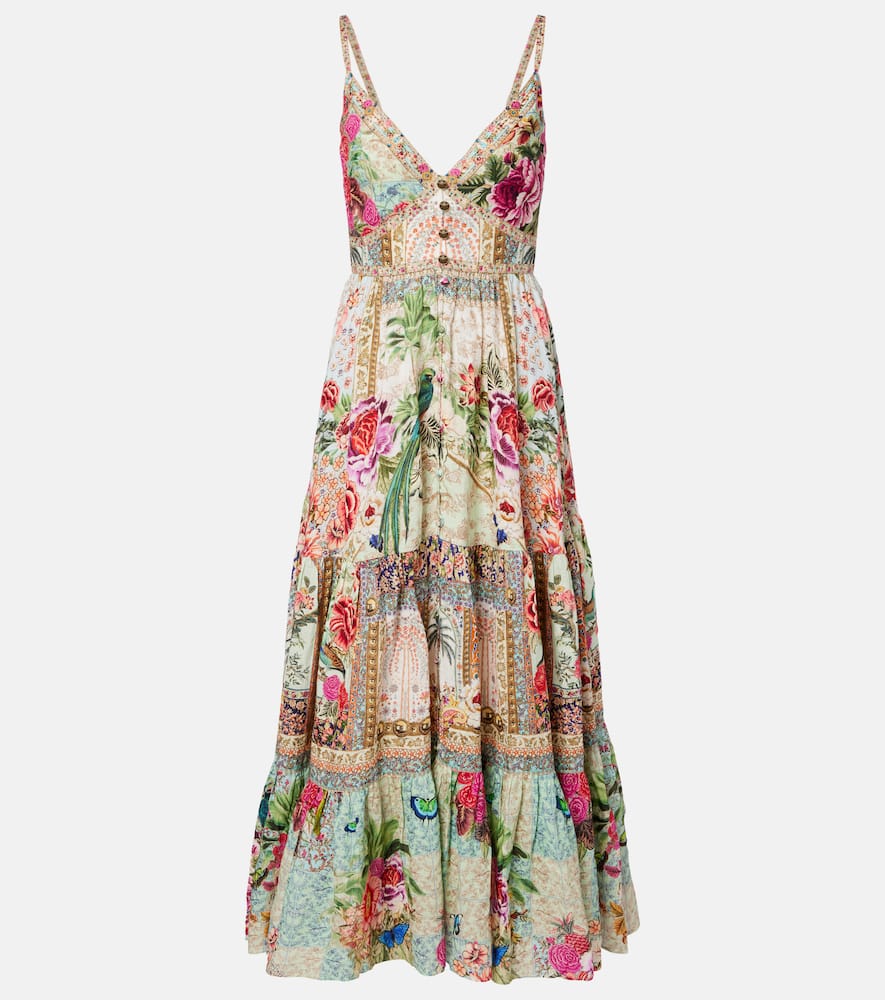 Camilla Sultans And Queens Tiered Maxi Dress In Multi