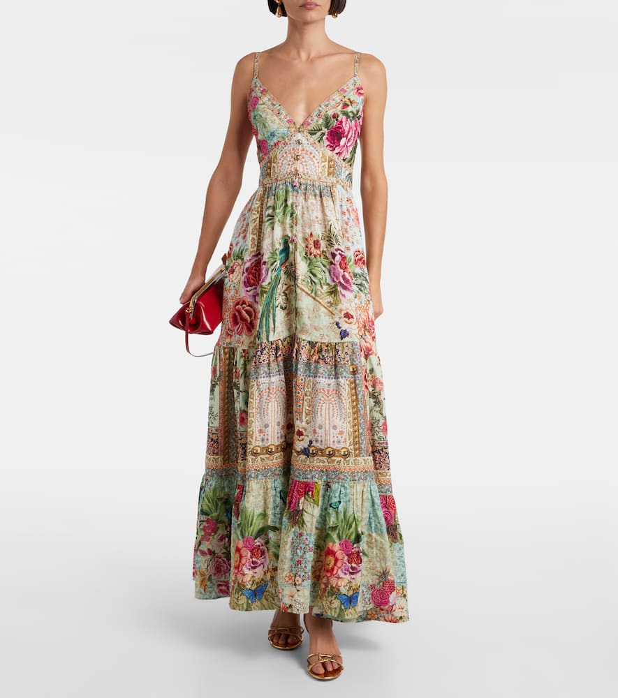 Camilla Sultans And Queens Tiered Maxi Dress In Multi