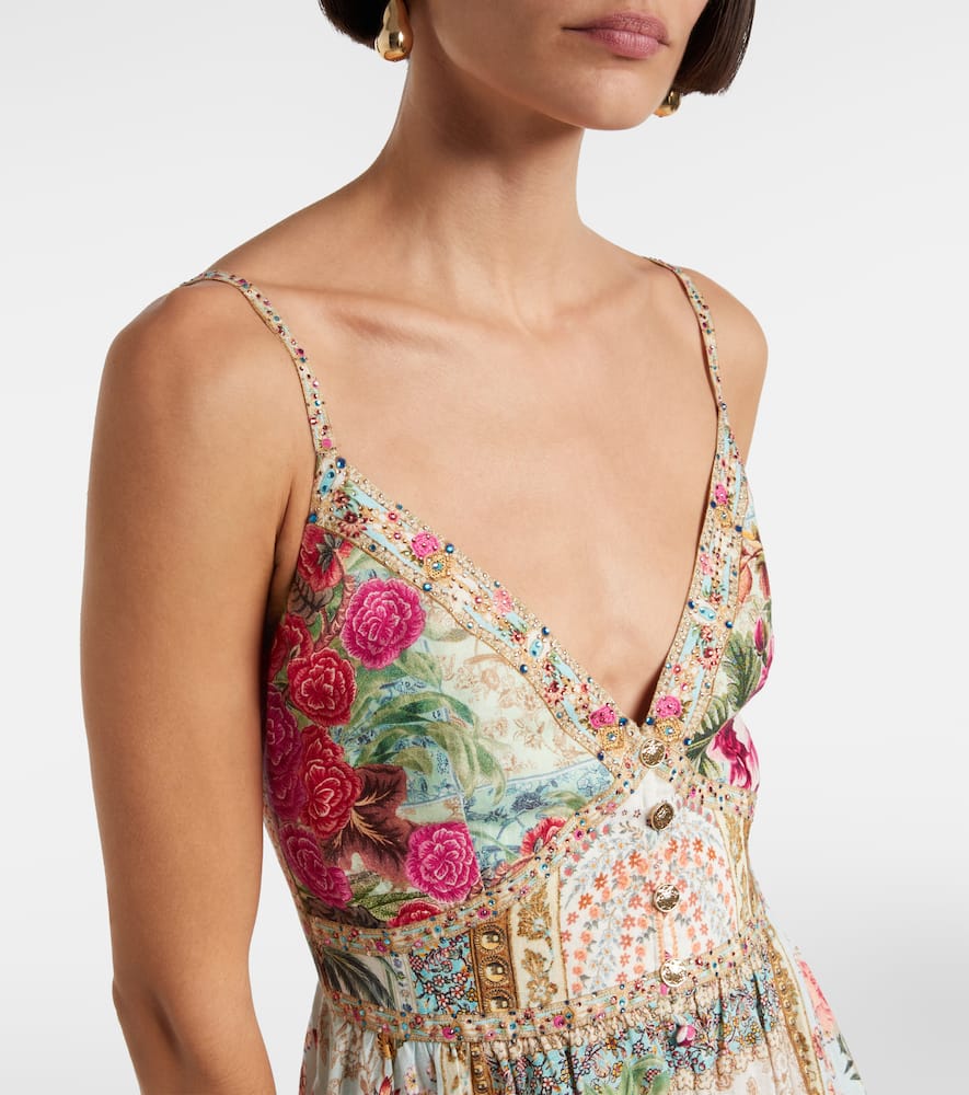 Camilla Sultans And Queens Tiered Maxi Dress In Multi