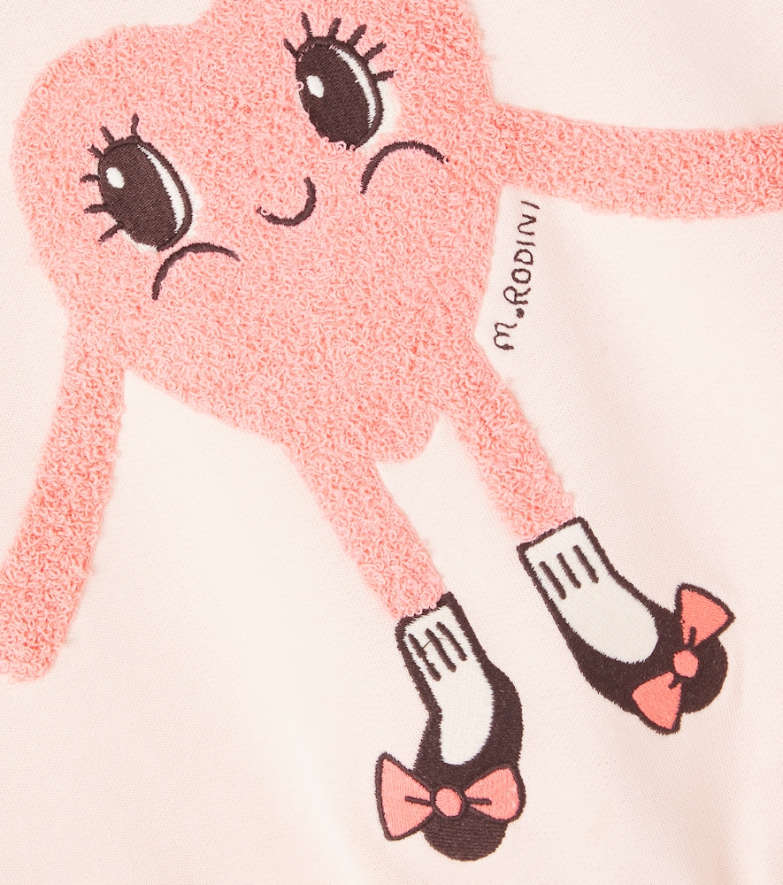  Mini Rodini Mini Rodini Heart In Shoes Cotton Sweatshirt 