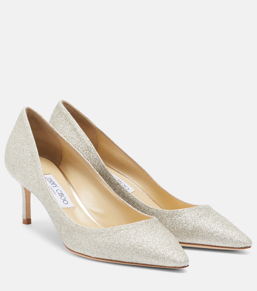 Jimmy Choo Romy glitter pumps