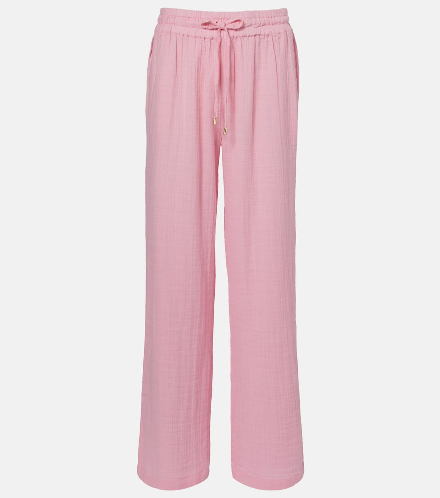 Melissa Odabash Krissy Cotton Wide Leg Pants