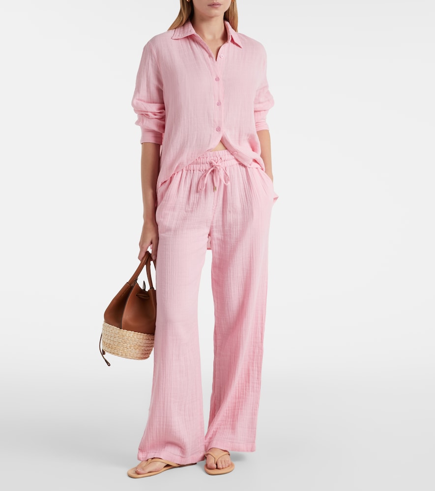 Melissa Odabash Krissy cotton wide-leg pants