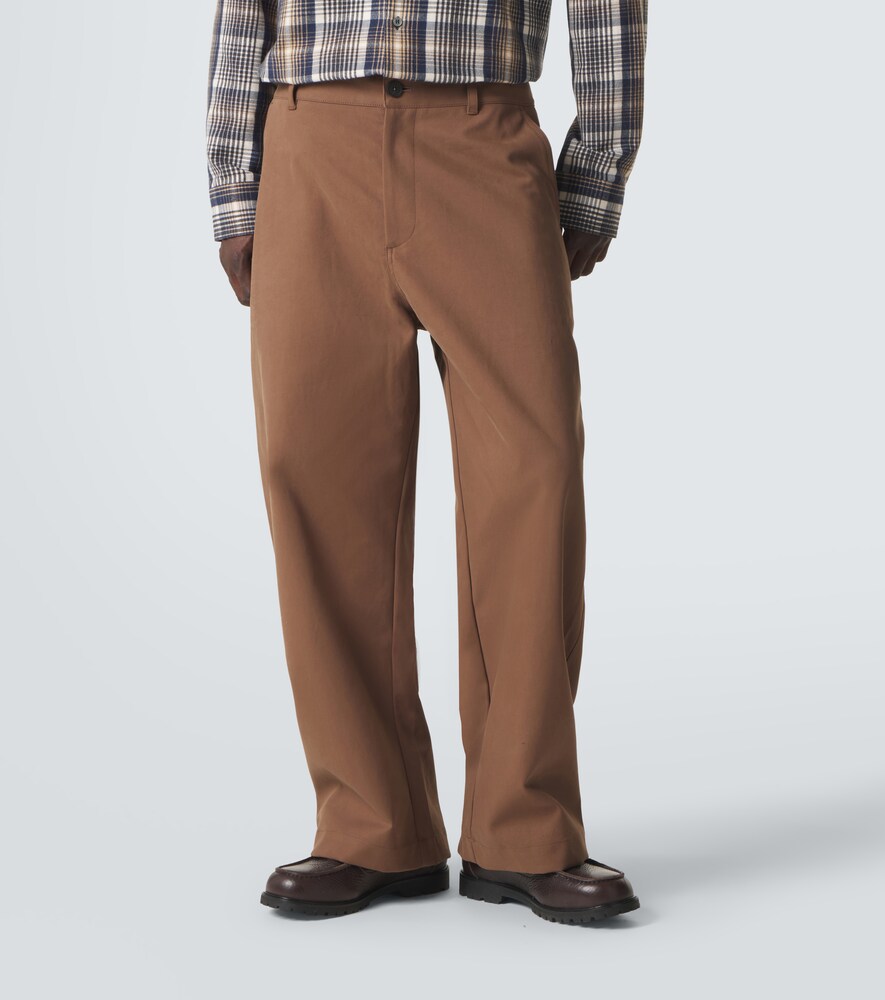  Studio Nicholson Studio Nicholson Bosworth Cotton Twill Wide-leg Pants 