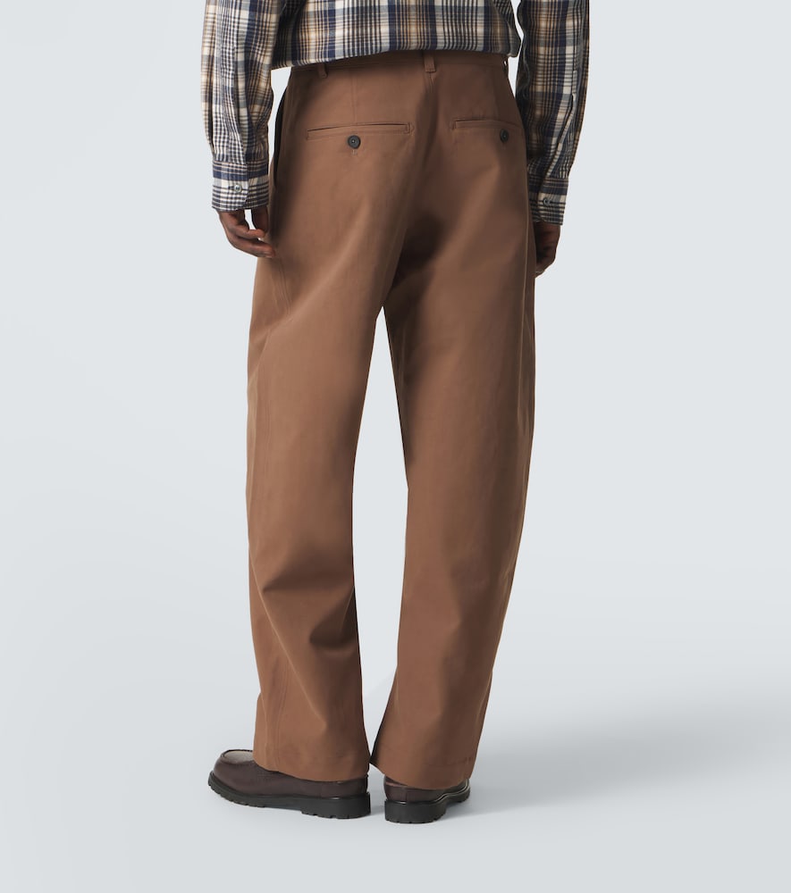  Studio Nicholson Studio Nicholson Bosworth Cotton Twill Wide-leg Pants 