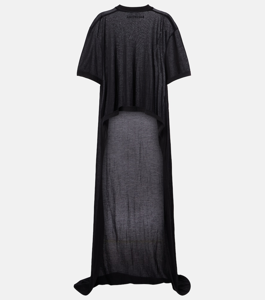 Balenciaga Draped cotton jersey T-shirt
