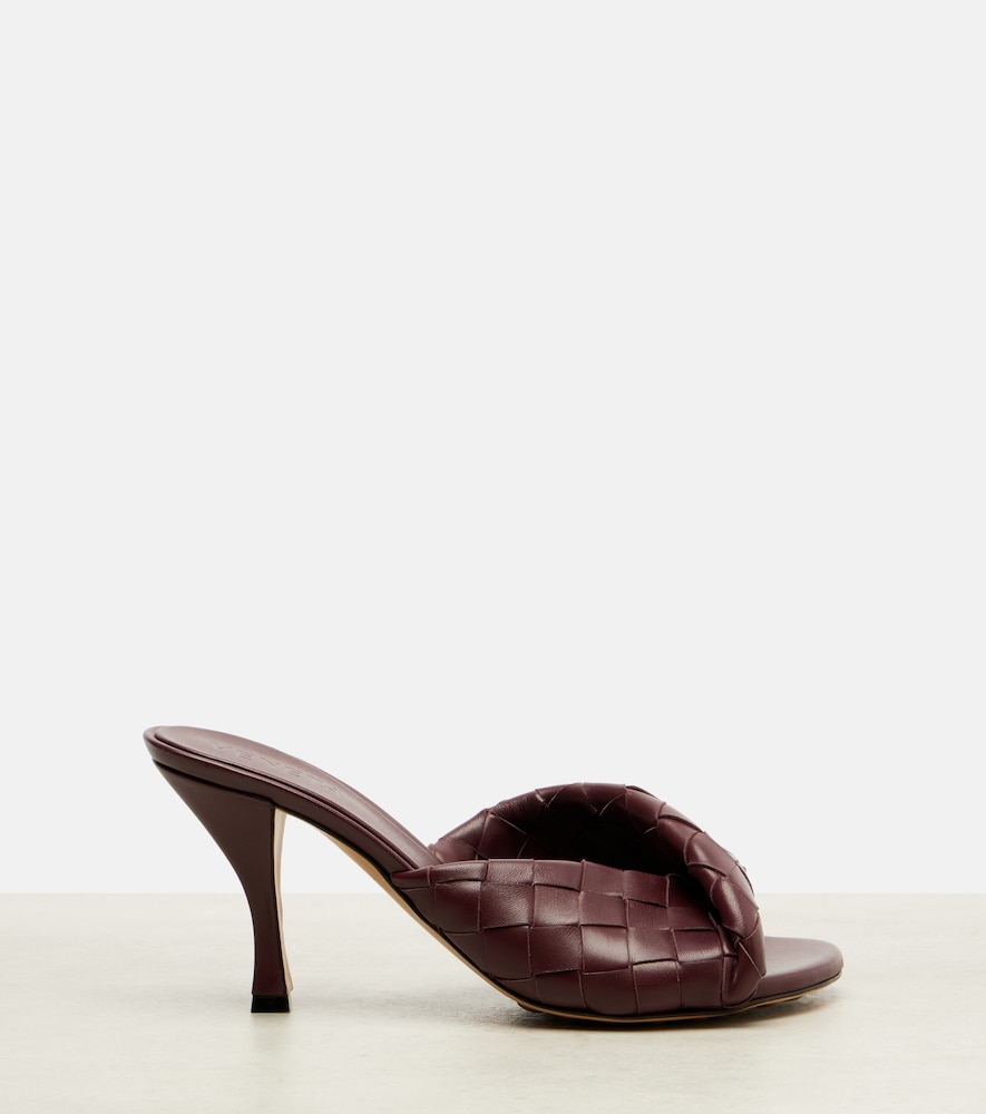  Bottega Veneta Bottega Veneta Blink 80 Intrecciato Leather Mules 